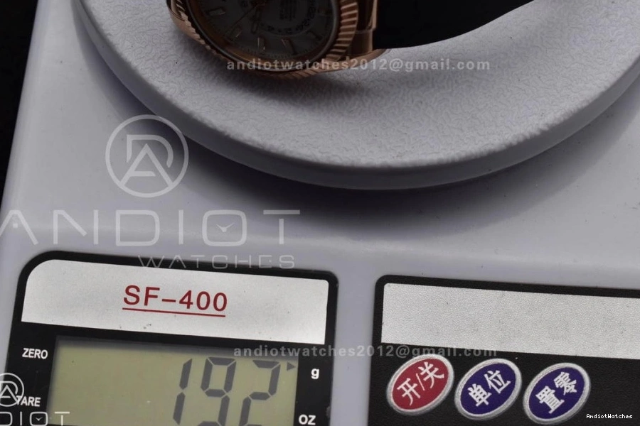 336235 RG A23J Edition 1:1 Sky-Dweller Best (Gain 1097 Weight) Strap Dial Grey FlexibleFit on Oyster-flex ZF 0804